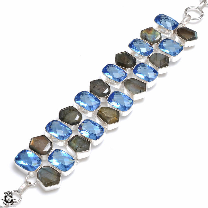 Labradorite Blue Topaz Bracelet B4101