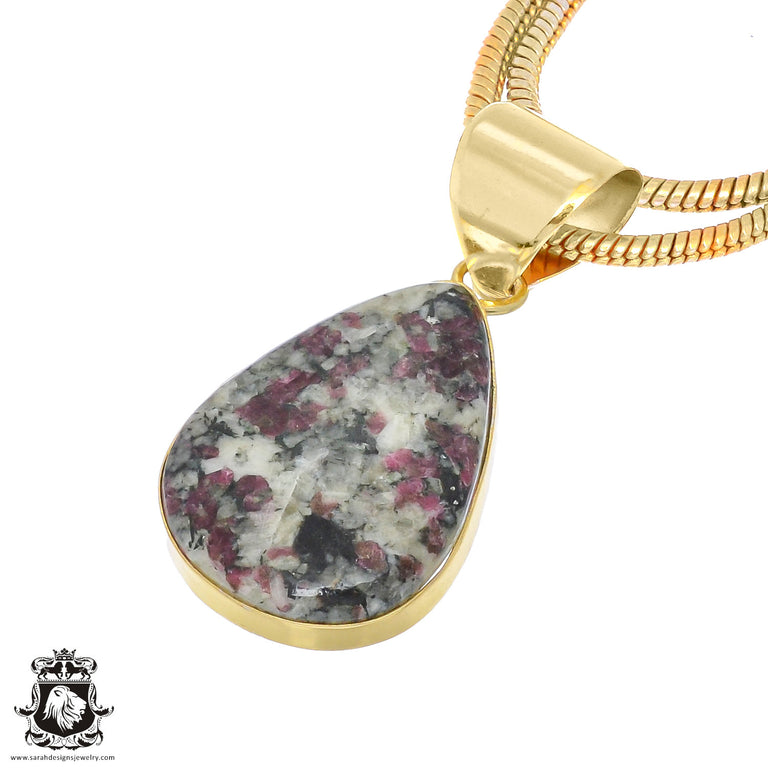 Russian Eudialyte Pendant 1 1/2