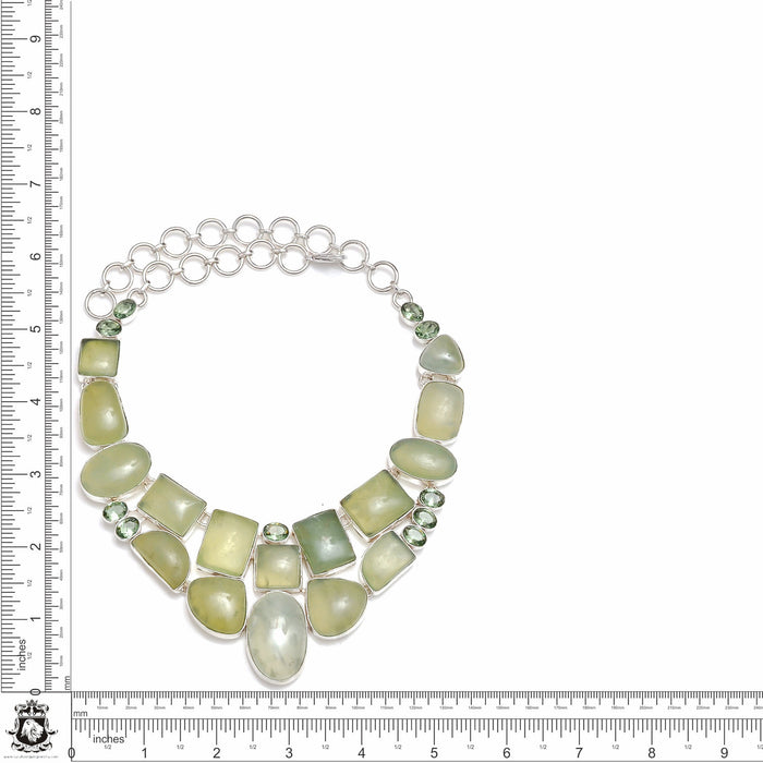 Prehnite Genuine Gemstone Necklace NK188