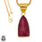 Ceylon Ruby 24K Gold Plated Pendant  GPH1264