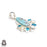 Larimar Pearl Blue Topaz Pendant & Chain P9128