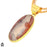 Laguna Lace Agate 24K Gold Plated Pendant 3mm Snake Chain GPH1626
