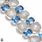 Moonstone Blue Topaz Bracelet B4195