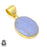 Blue Lace Agate 24K Gold Plated Pendant  GPH1499