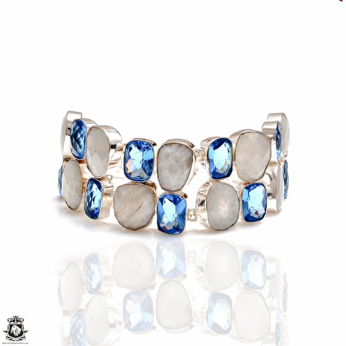 6mm Natural Blue Topaz Bracelet Jewelry For Women Lady Men Love Gift Beauty  Crystal Quartz Clear Cut Beads Stone Strands AAAAA - AliExpress