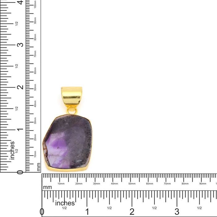 Auralite 23 Crystals 24K Gold Plated Pendant  GPH1529