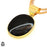 Banded Agate 24K Gold Plated Pendant  GPH1801