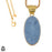 Owyhee Blue Opal 24K Gold Plated Pendant  GPH1062