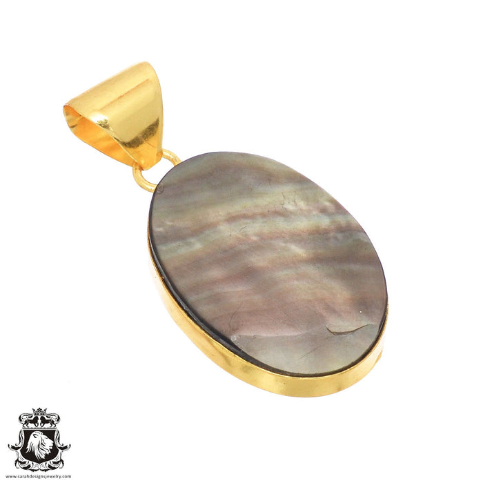Mother of Pearl 24K Gold Plated Pendant  GPH705