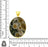 Ocean Jasper 24K Gold Plated Pendant  GPH1297