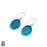 Carved Neon Apatite 925 SOLID Sterling Silver Hook Dangle Earrings E314