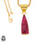 Ceylon Ruby 24K Gold Plated Pendant  GPH1273