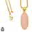 Rose Quartz 24K Gold Plated Pendant  GPH983