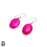 Pink Moonstone 925 SOLID Sterling Silver Hook Dangle Earrings E393