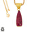 Ceylon Ruby 24K Gold Plated Pendant  GPH1263