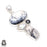 Merlinite Dendritic Opal Pendant & Chain P7837