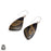 Eclipse Stone 925 SOLID Sterling Silver Hook Dangle Earrings E410