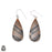 Stromatolite 925 SOLID Sterling Silver Hook Dangle Earrings E374