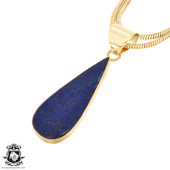 Lapis Lazuli 24K Gold Plated Pendant  GPH1233