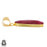 Ceylon Ruby 24K Gold Plated Pendant  GPH1266