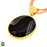 Banded Agate 24K Gold Plated Pendant  GPH1795