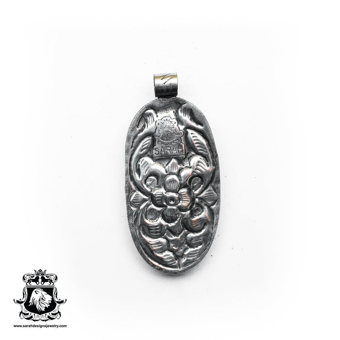 Celtic Dragon  Carving Silver Pendant & Chain N541