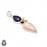 Amethyst Rose Quartz Garnet Peridot Citrine Pendant & Chain P9133