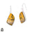Bumblebee Jasper 925 SOLID Sterling Silver Hook Dangle Earrings E430