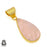 Rose Quartz 24K Gold Plated Pendant 3mm Snake Chain GPH982