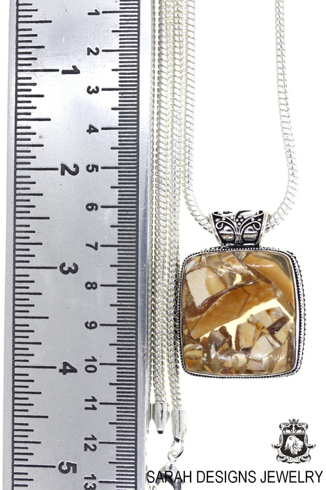 Brecciated Mookaite Jasper Pendant & Chain  P2402