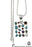 Turquoise Pearl Labradorite Pendant & Chain P4444