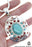 Turquoise Coral Pendant & Chain p4454