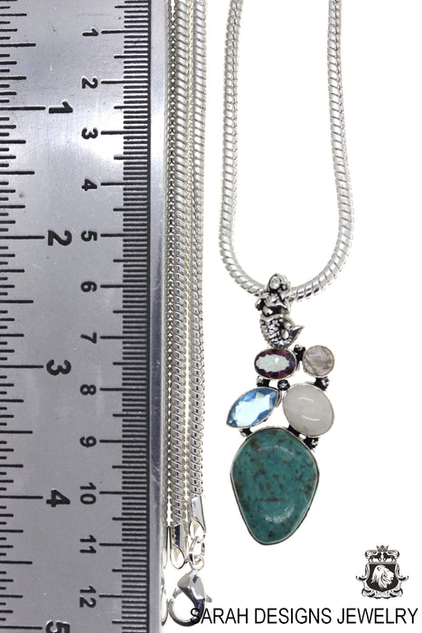 Turquoise Pendant & Chain P4723