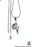 Dendritic Agate Merlinite Pendant & Chain p4758