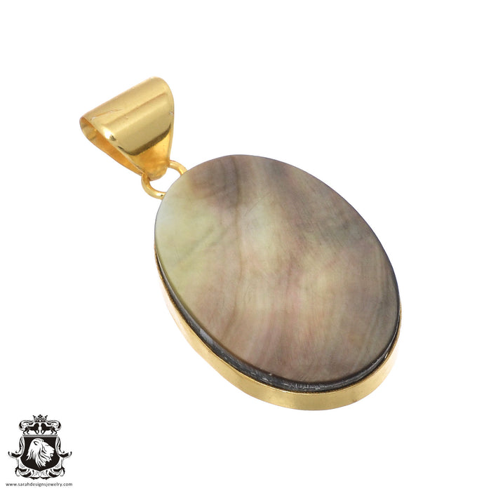 Mother of Pearl 24K Gold Plated Pendant  GPH703