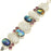 Scolecite Amethyst Dichroic Glass Necklace Bracelet SET1032