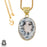 Dendritic Opal 24K Gold Plated Pendant  GPH842