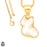 Mabe Biwa Pearl 24K Gold Plated Pendant  GPH1704