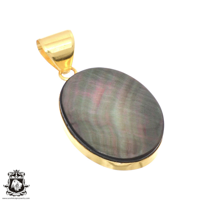Mother of Pearl 24K Gold Plated Pendant  GPH696