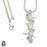 The Moon and the Star! 3.5 Inch Moonstone Pendant & Chain P9022