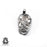 Lady with Sea Turtle Tibetan Repousse Silver Pendant 4MM Chain N194