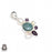 Aquamarine Pearl Pendant & Chain P9120