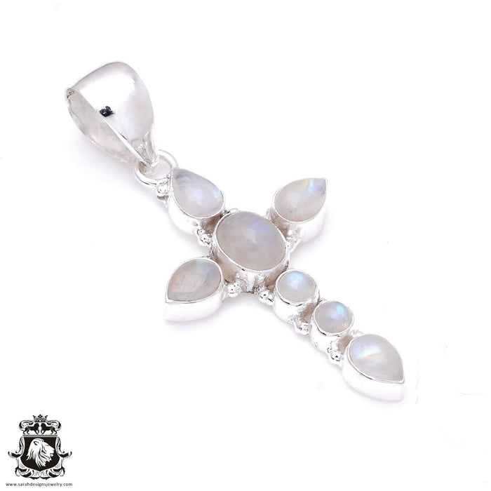 2.9 Inch Moonstone Pendant & Chain P7995