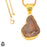 Tabasco Geode 24K Gold Plated Pendant  GPH1048