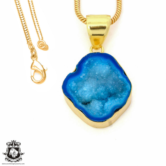 Tabasco Geode 24K Gold Plated Pendant  GPH857