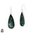 Malachite 925 SOLID Sterling Silver Hook Dangle Earrings E356