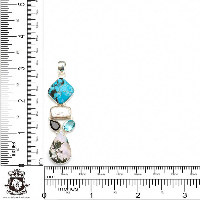 Turquoise Pendant & Chain P9311