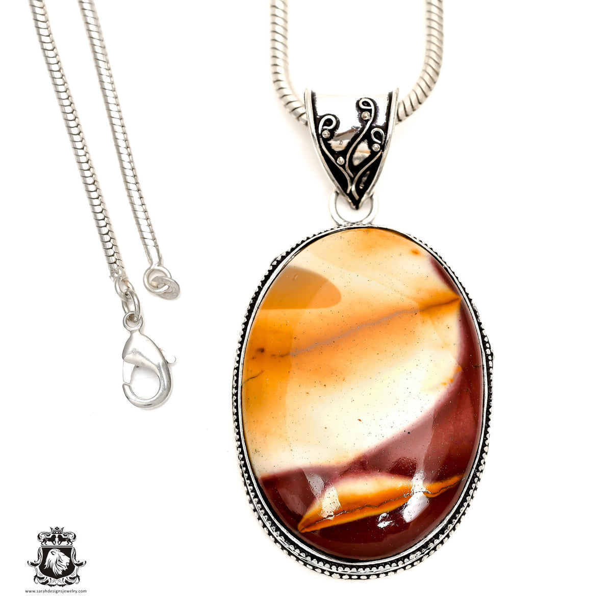 Australian Mook MOOKAITE Jasper Pendant & Chain V1678 — Sarah Designs ...