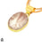 Rutile Quartz 24K Gold Plated Pendant  GPH1567