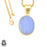 Blue Lace Agate 24K Gold Plated Pendant  GPH1499
